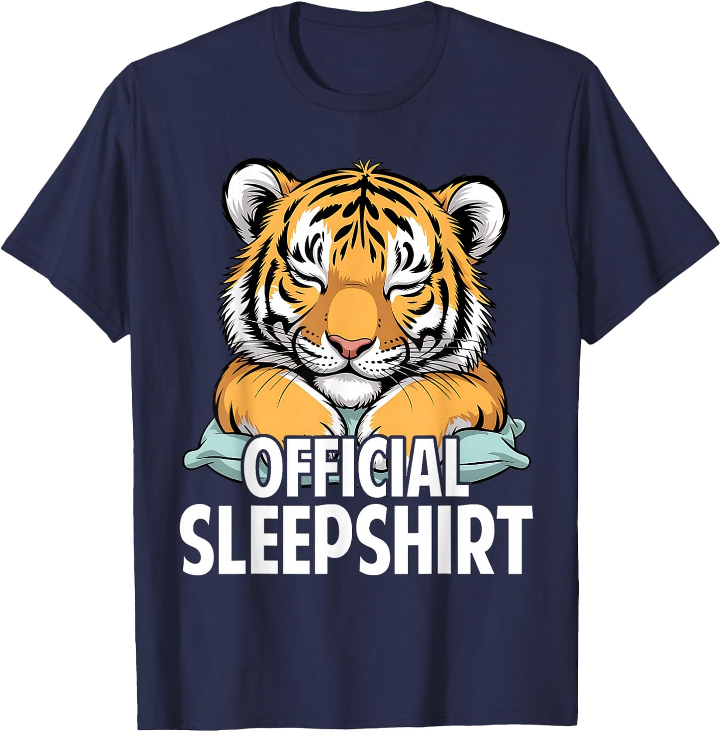 Tiger - Official Sleep Pajamas Nightgown T-Shirt - T-Shirt | Navy