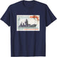 October Revolution Postmark SOVI8 Vintage Propaganda. T-Shirt - T-Shirt | Navy
