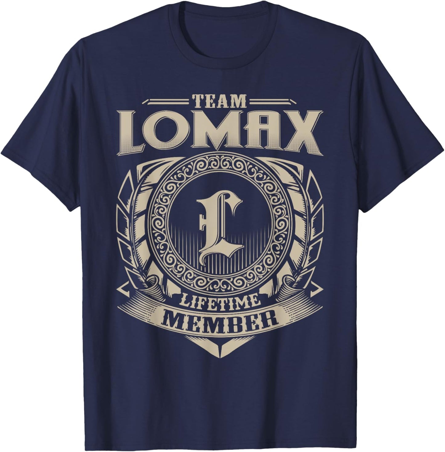 Team LOMAX Lifetime Member Funny LOMAX Family Name Vintage T-Shirt - T-Shirt | Navy