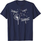 Dragonfly Dandelion Dragonfly Lover Dragonflies T-Shirt - T-Shirt | Navy