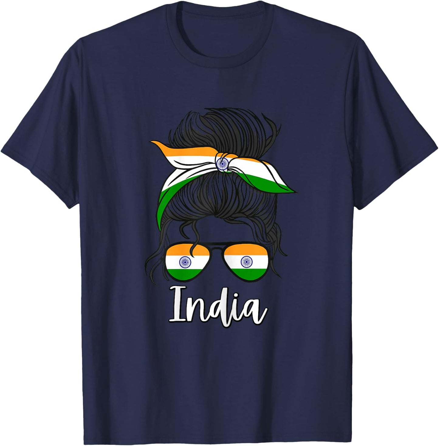 bhaarat kee ladakee Indian Girl Bhaarat Indien Mädchen Damen T-Shirt - T-Shirt | Navy