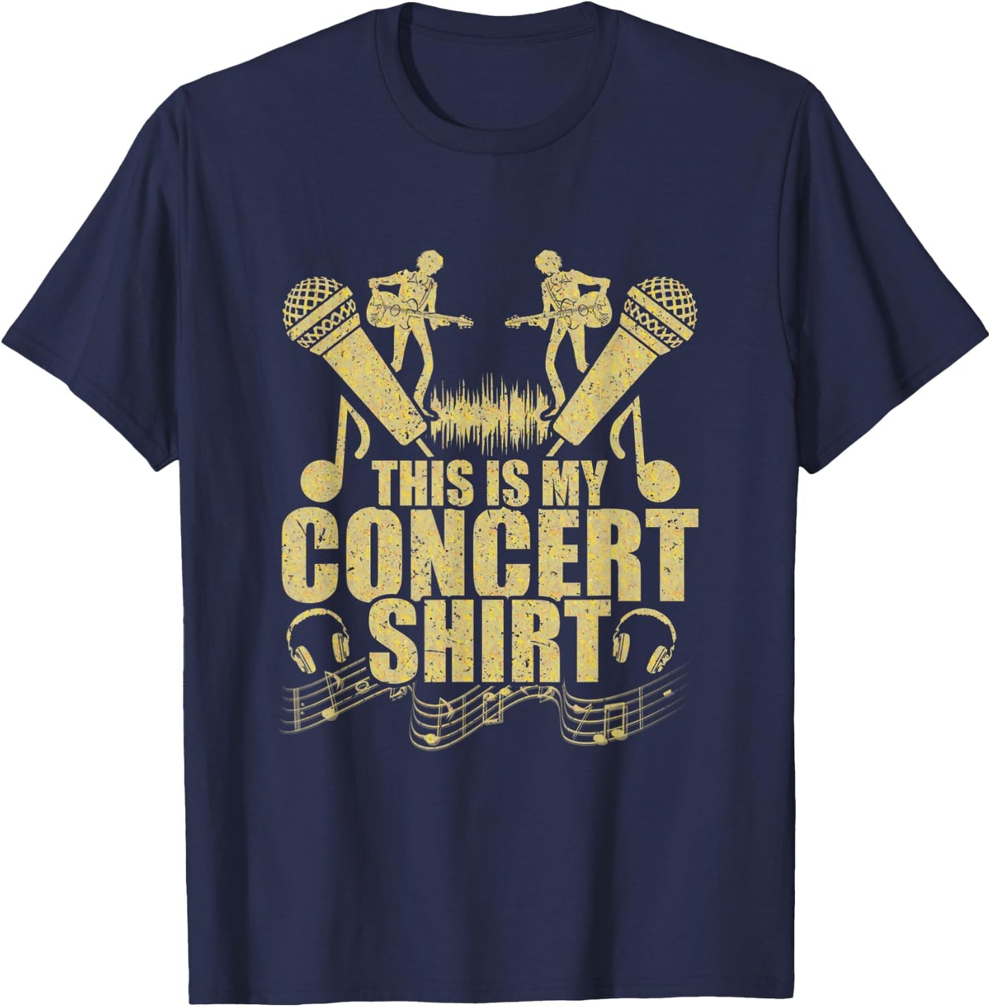 Funny Live Music Lover This Is My Concert T-Shirt - T-Shirt | Navy
