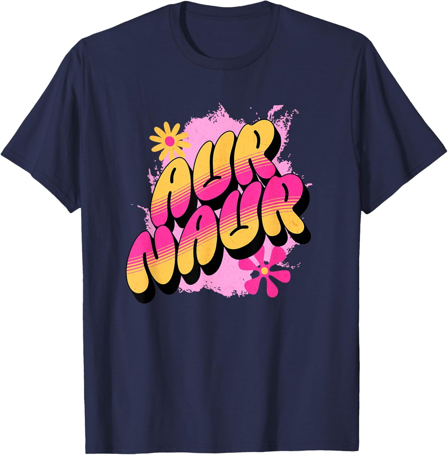 Viral Meme Official Men's Aur Naur Australian Accent Meme Cute Retro Aussie Oh No Black Short Sleeve Mock Collar Classic Fit T-Shirt - T-Shirt | Navy