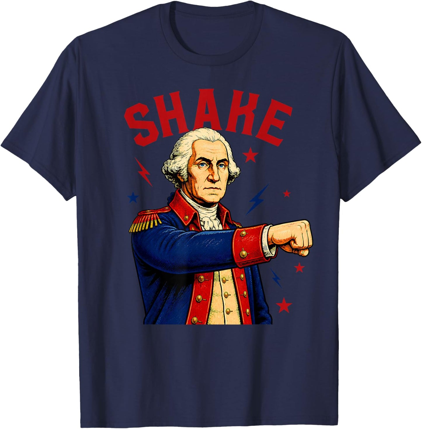 Funny Shake and Bake 4th of July Couple Matching T-Shirt - T-Shirt | Navy
