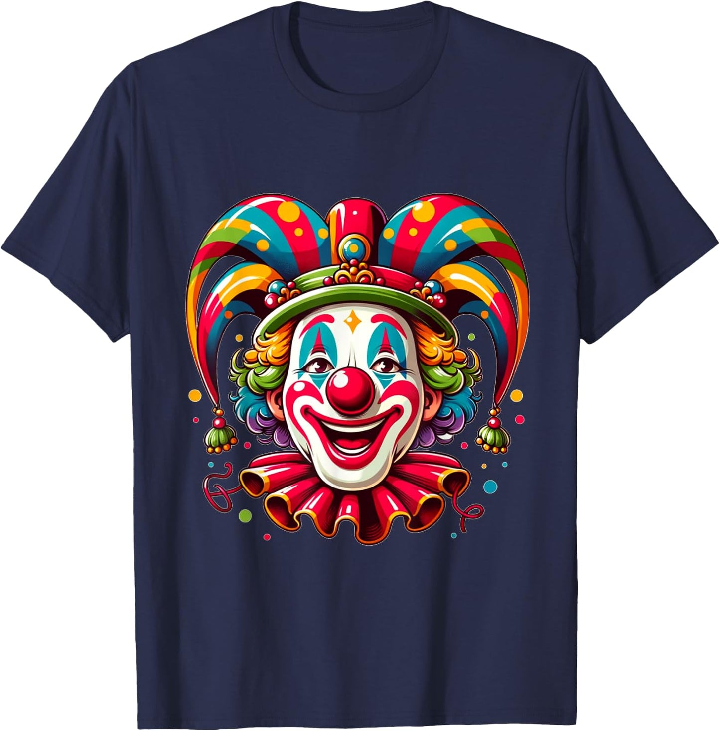Helau Clown Carnival , black T-Shirt - T-Shirt | Navy