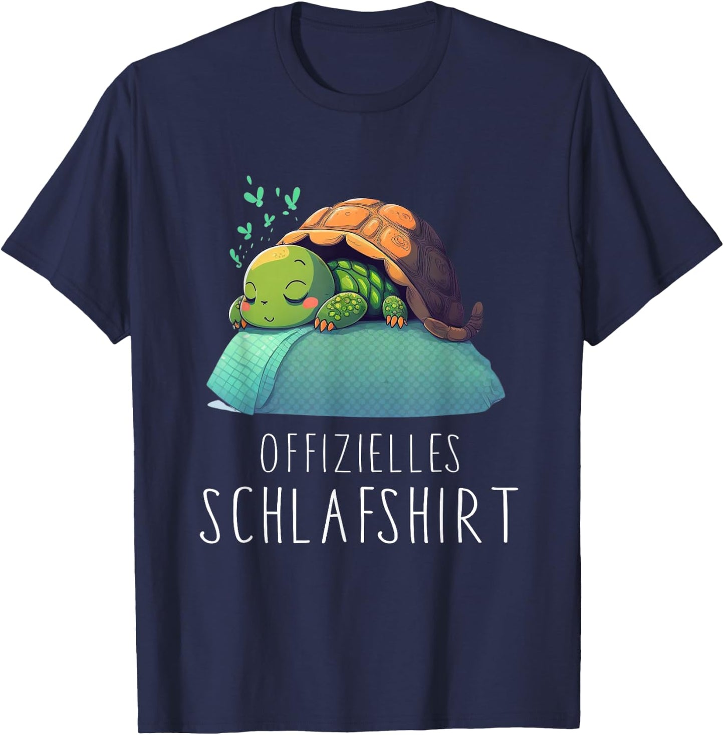 Official Turtle Sleep Shirt - Turtle , black T-Shirt - T-Shirt | Navy