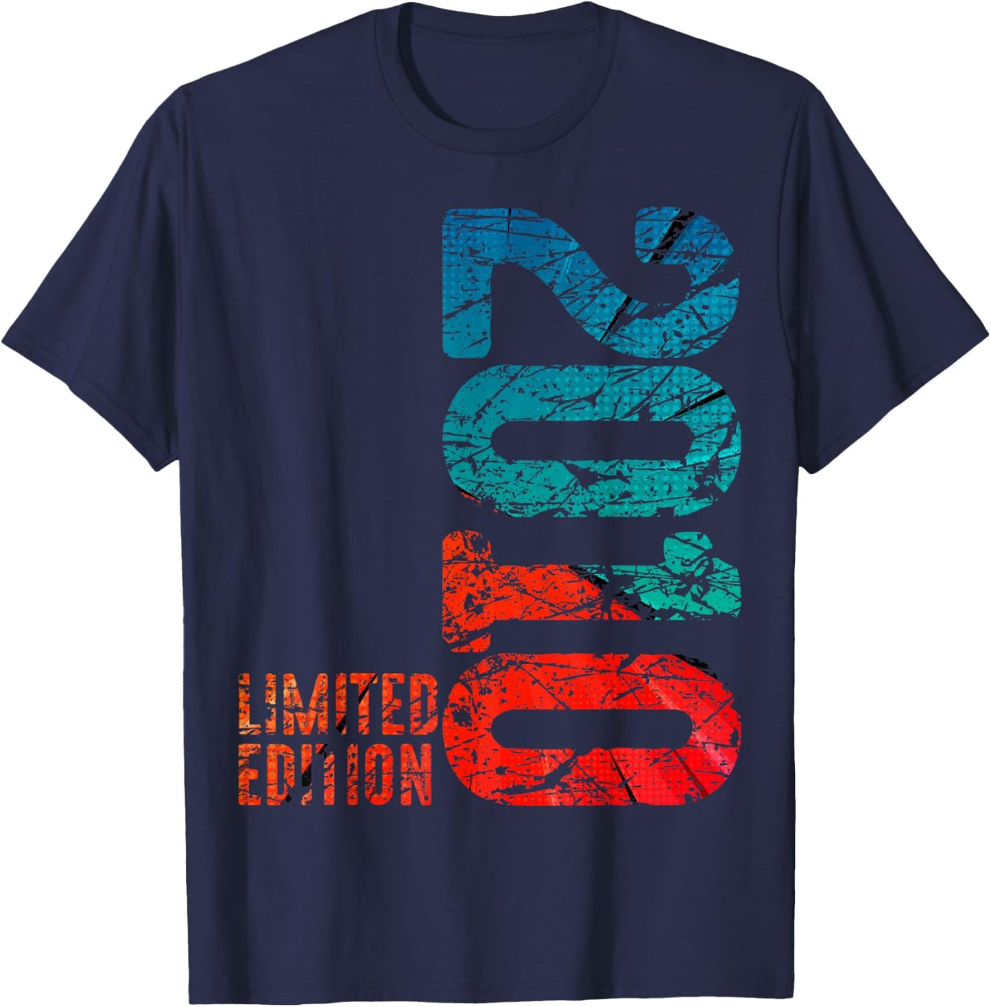 13th Birthday Boy Girl 13 Years 2010 Funny Gift , black T-Shirt - T-Shirt | Navy