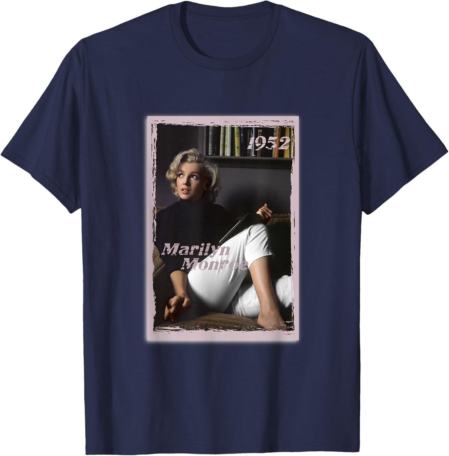 Marilyn Monroe_003 , Black, S T-Shirt - T-Shirt | Navy