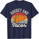 Vintage Retro Hockey And Tacos T-Shirt - T-Shirt | Navy