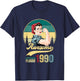 Awesome Since 1990 Girl 35th Birthday Gift Women 35 Year Old T-Shirt - T-Shirt | Navy