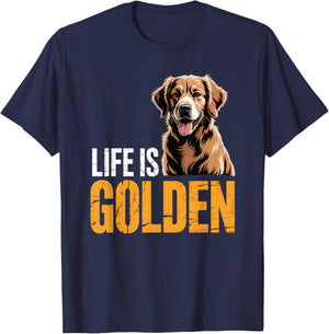 Golden Retriever T-Shirt - T-Shirt | Navy