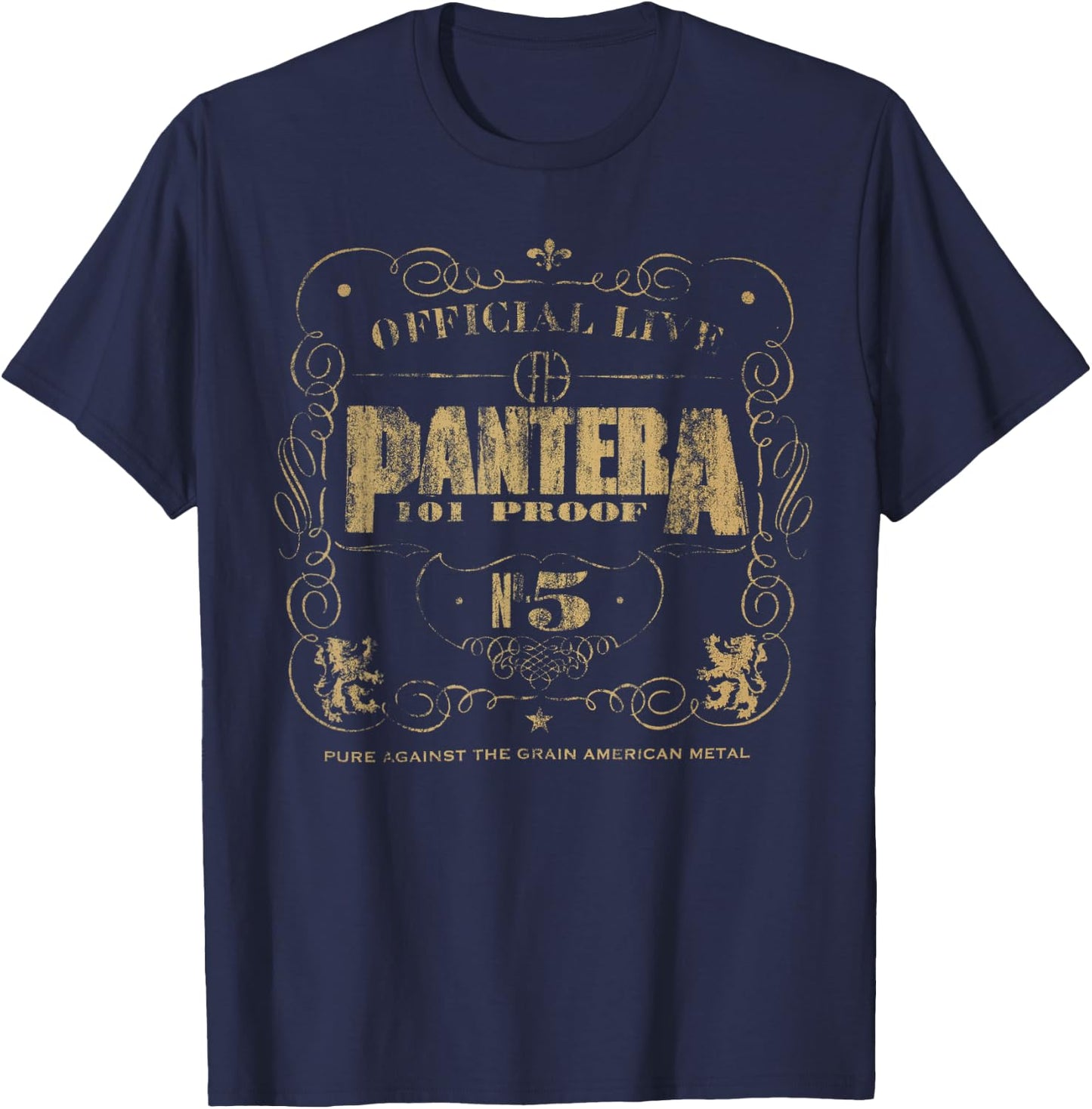 Official PANTERA 101 , black T-Shirt - T-Shirt | Navy
