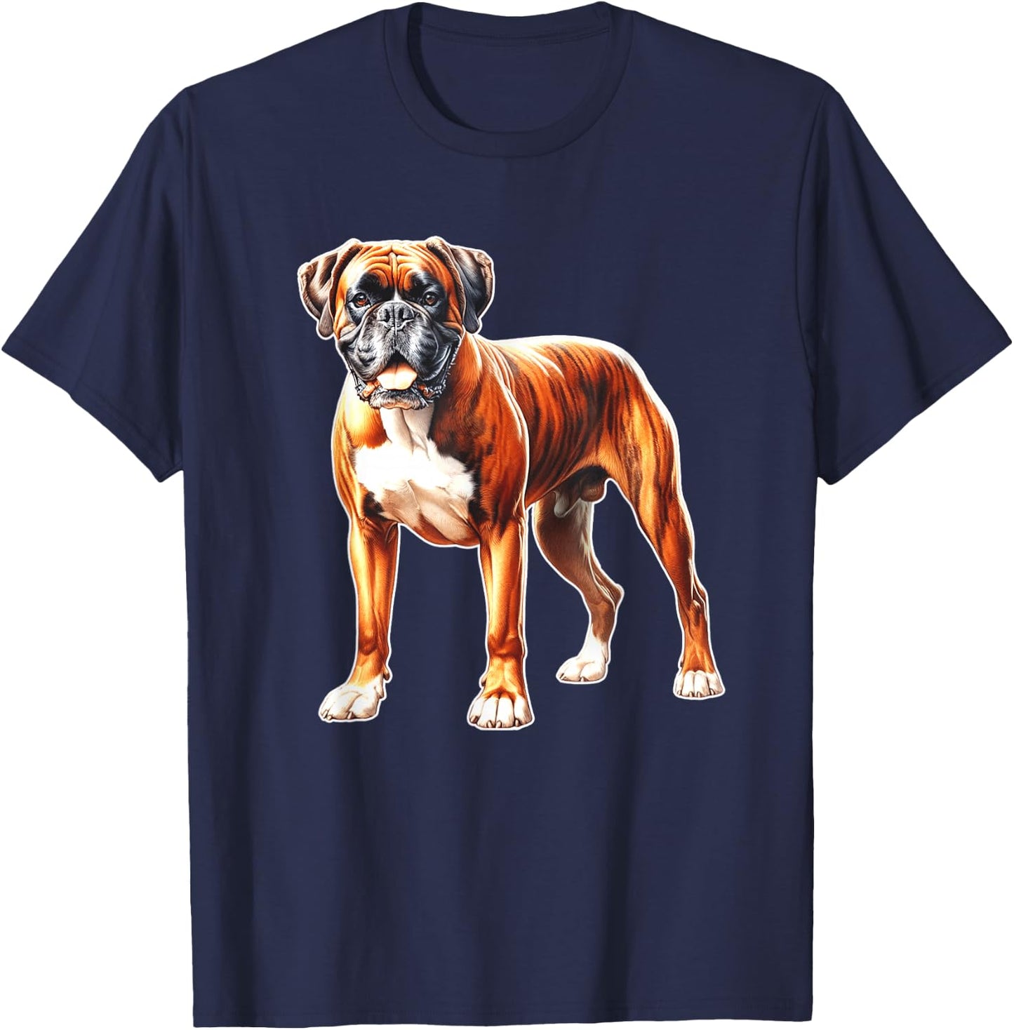 Boxer Bullmastiff Dog T-Shirt - T-Shirt | Navy