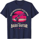 Never Underestimate An Old Woman With A Bass Guitar Bassist T-Shirt - T-Shirt | Navy