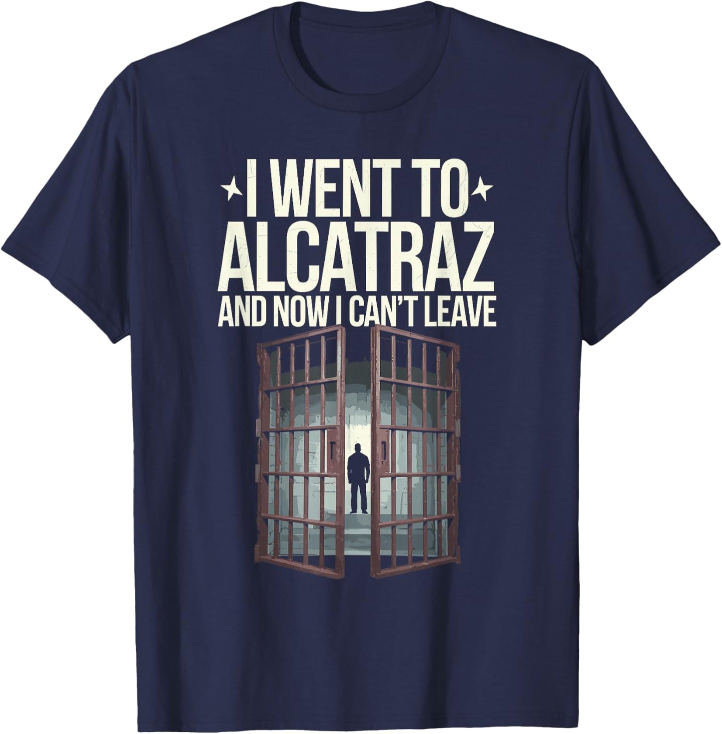 Prison Life Notorious Prison Alcatraz Inmates Penitentiary T-Shirt - T-Shirt | Navy