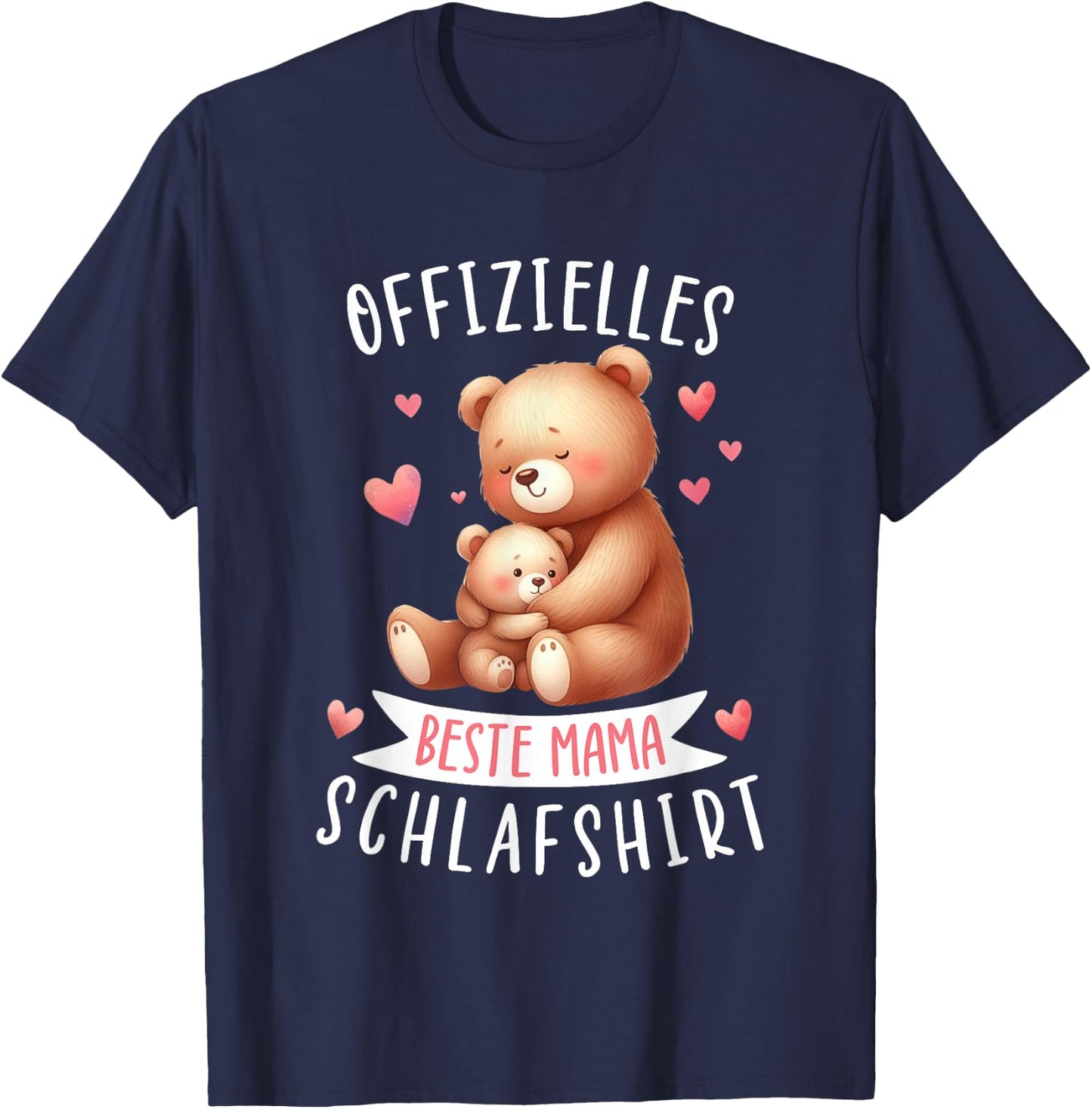 Offizielles Beste Mama Schlafshirt Muttertag Bären Mama T-Shirt - T-Shirt | Navy