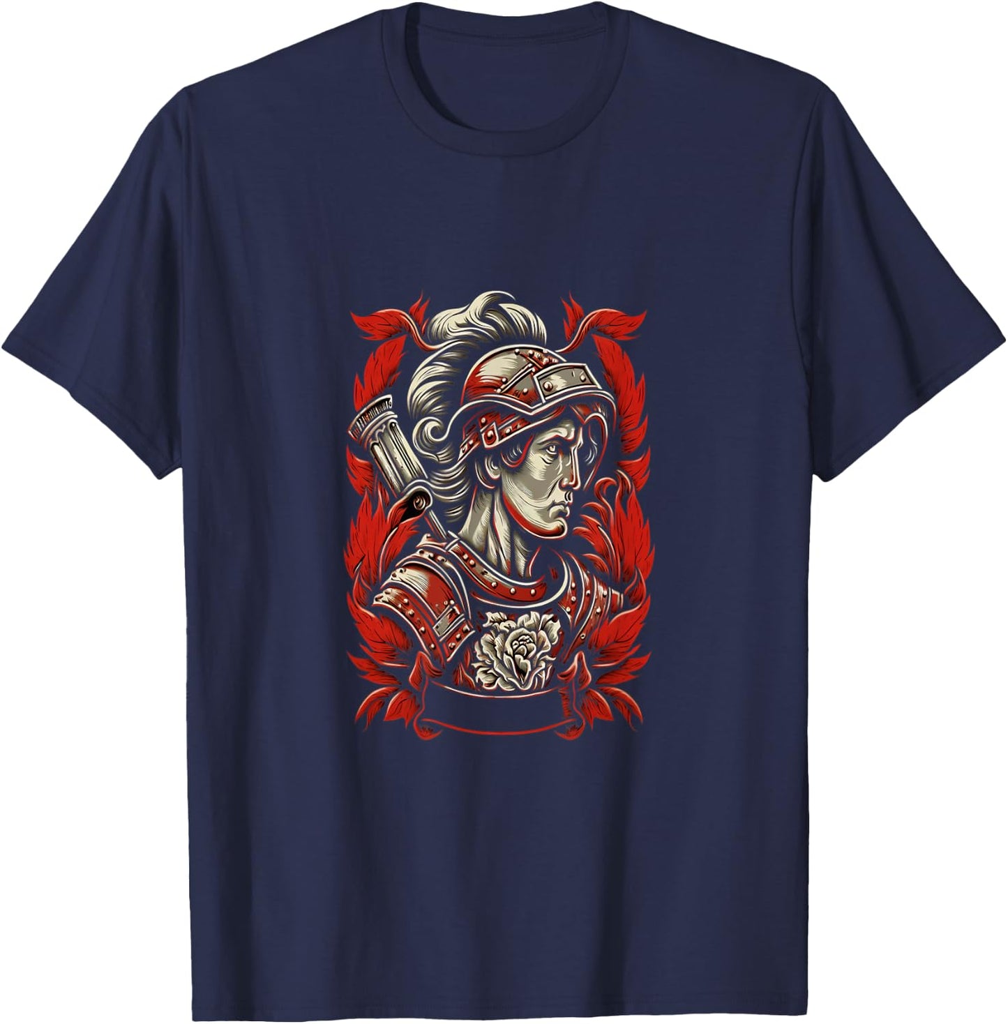 Firefighter Prayer St. Florian Saint of Firefighter Fireman T-Shirt - T-Shirt | Navy