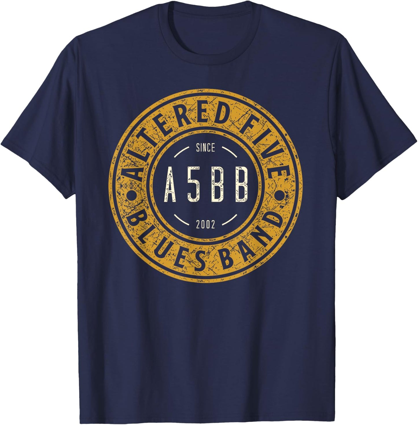 Altered Five Blues Band Badge T-Shirt - T-Shirt | Navy
