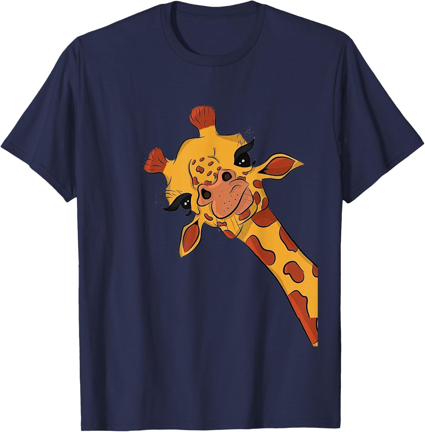 Giraffe Shirt , Giraffe for Boys, Giraffe for T-Shirt - T-Shirt | Navy