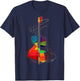 Guitar Musical Instrument Illustration , black T-Shirt - T-Shirt | Navy