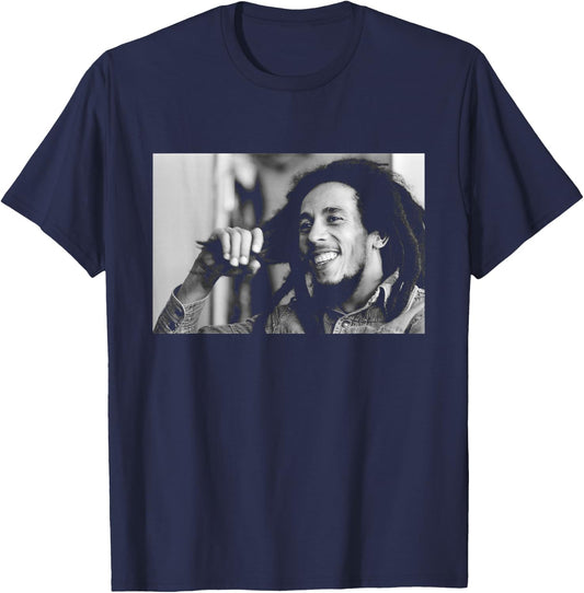 Bob Marley Smile is This Love Photo Reggae 1978 T-Shirt - T-Shirt | Navy