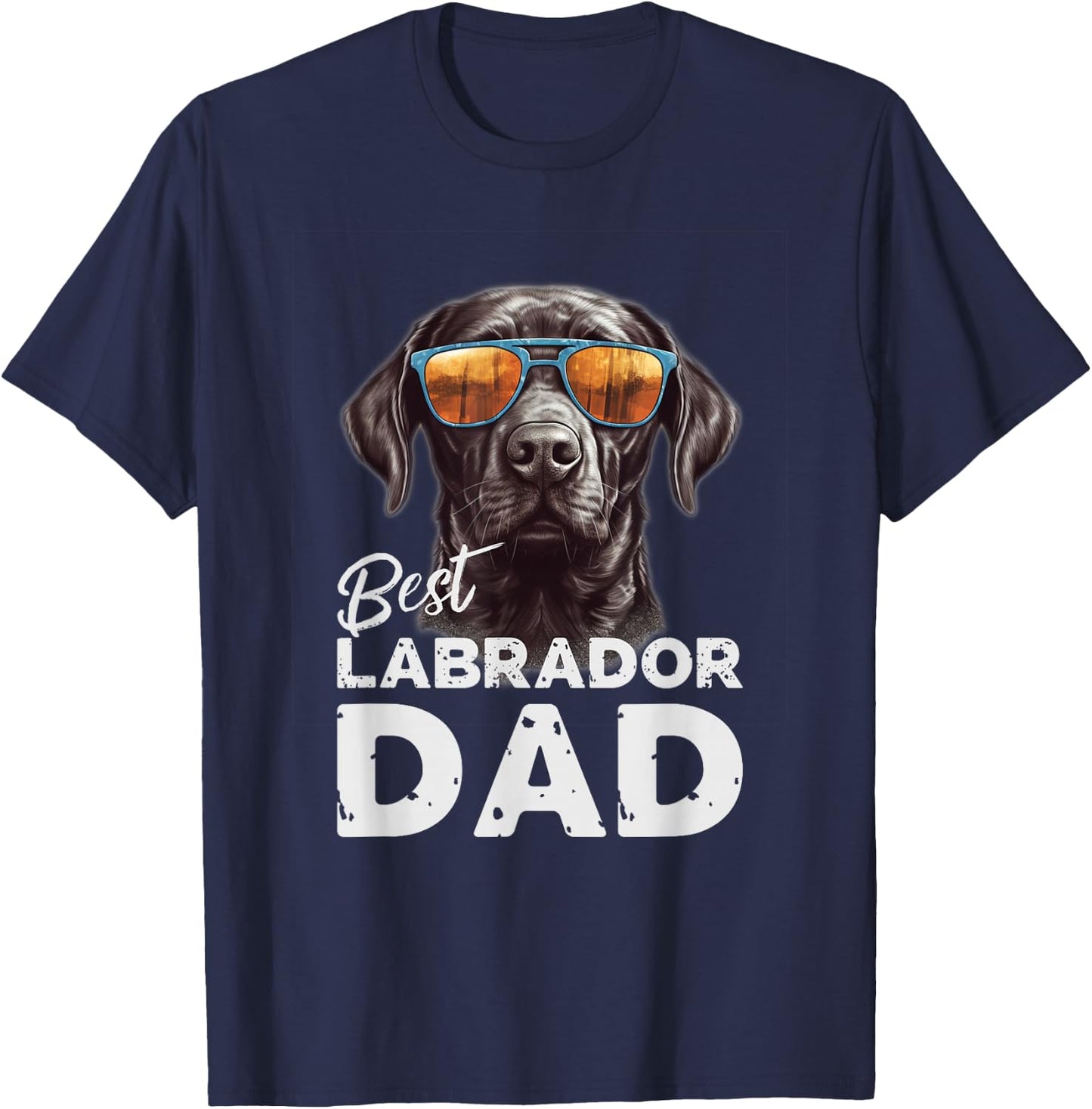 Herren bester Labrador Hundepapa Geschenke für Hundehalter T-Shirt - T-Shirt | Navy