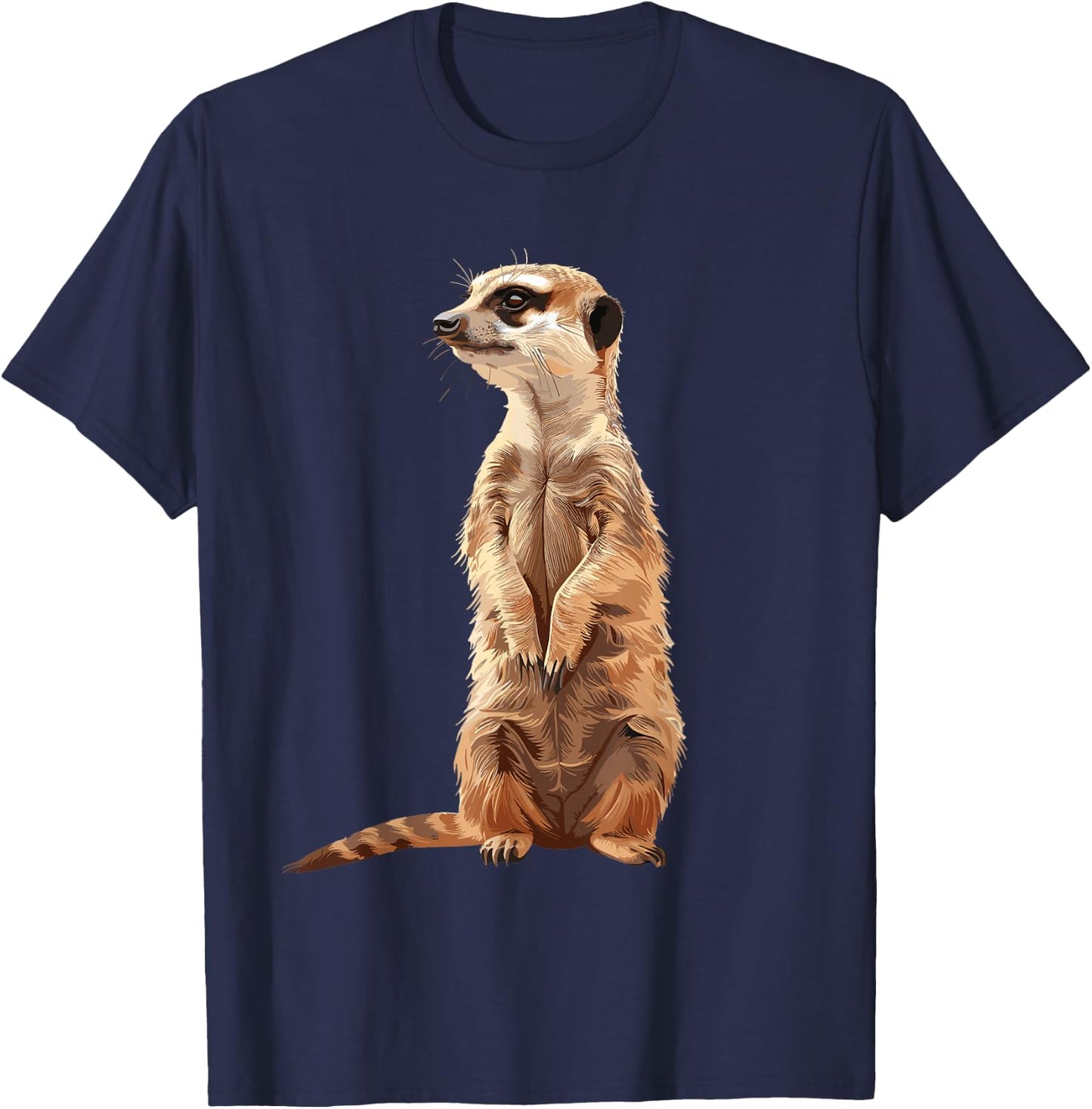 Meerkat , black T-Shirt - T-Shirt | Navy