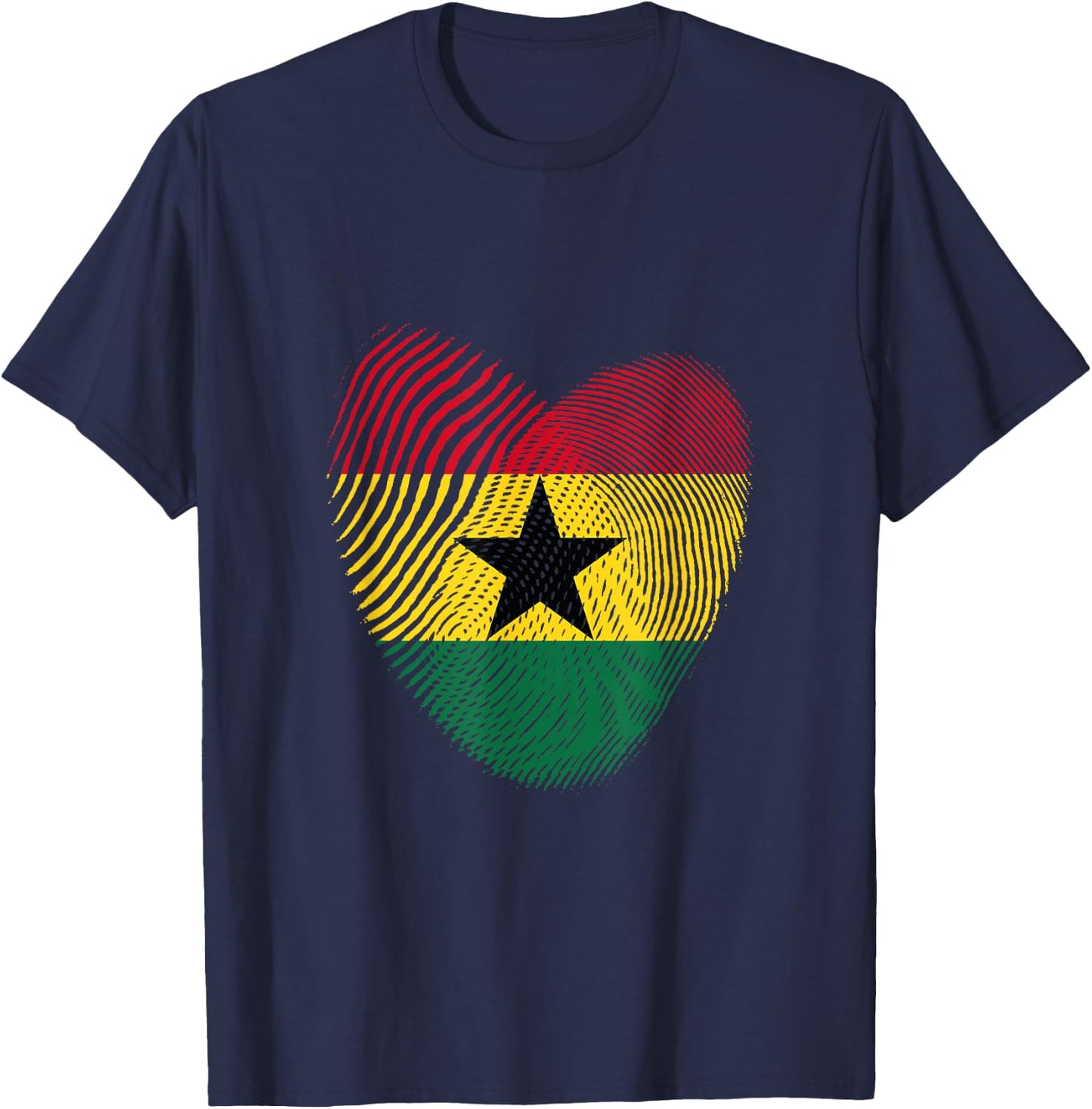 Football Jersey Team Ghana 2022 Supporter Stars T-Shirt - T-Shirt | Navy
