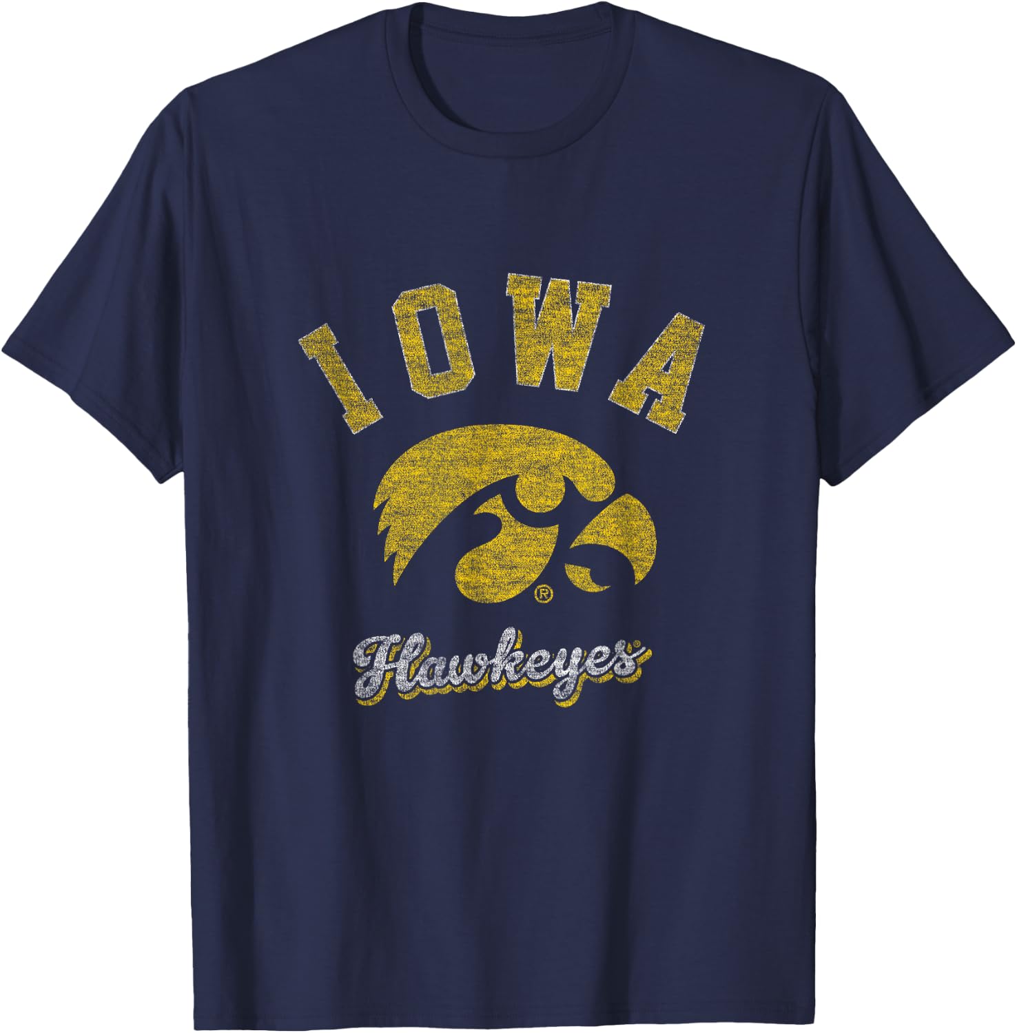 Iowa Hawkeyes | NCAA University of Official | 01AMBK11 T-Shirt - T-Shirt | Navy