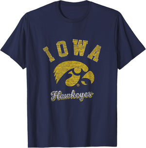 Iowa Hawkeyes | NCAA University of Official | 01AMBK11 T-Shirt - T-Shirt | Navy