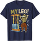 Mademark x SpongeBob SquarePants - My leg Body Building Funny SpongeBob Inside Joke Legs Day T-Shirt - T-Shirt | Navy