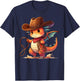 Western Rodeo Cowboy Hat Dragon Texas Animals T-Shirt - T-Shirt | Navy