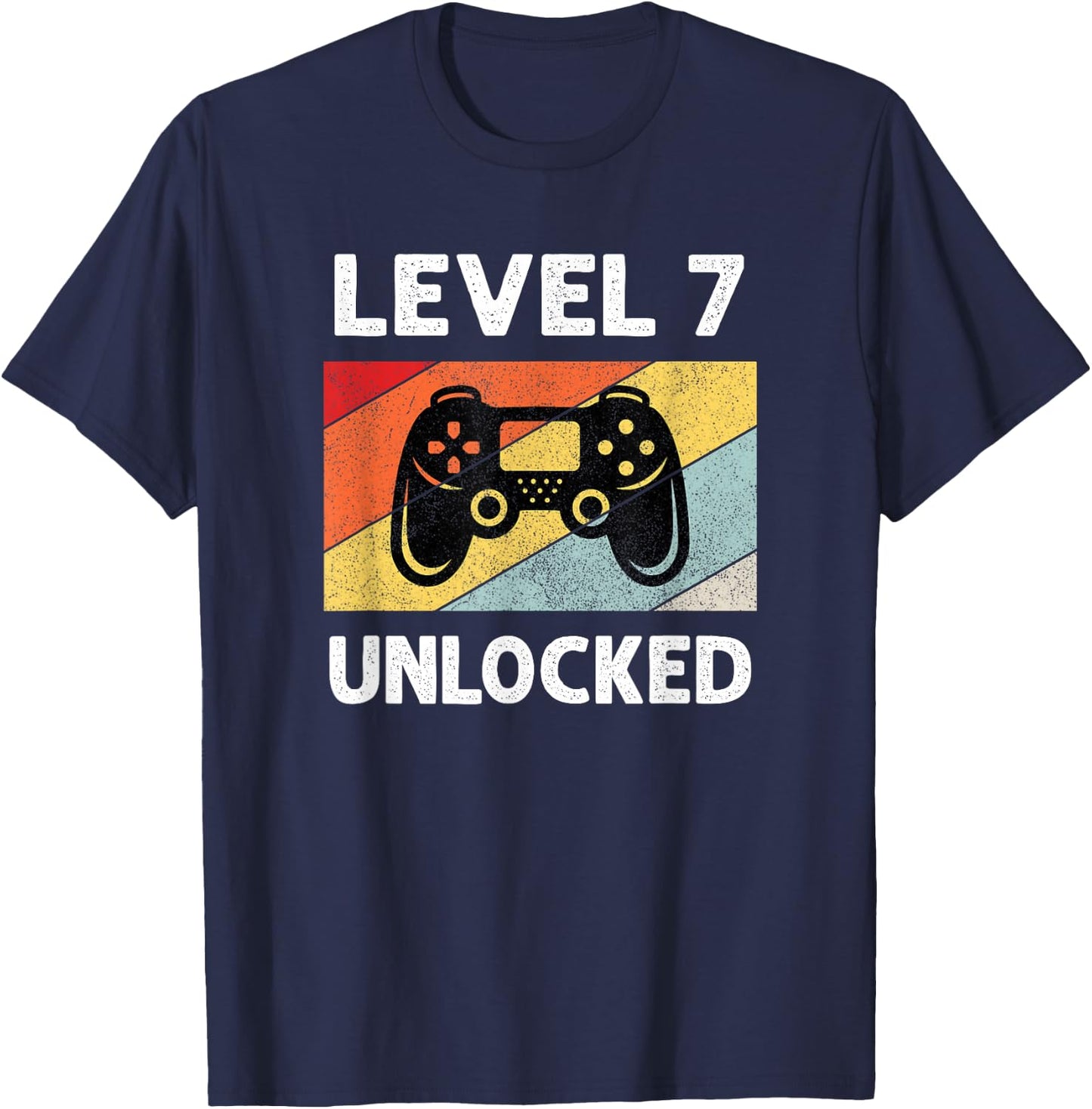 7th Birthday Shirts | 7 Year Old Boys T-Shirt - T-Shirt | Navy