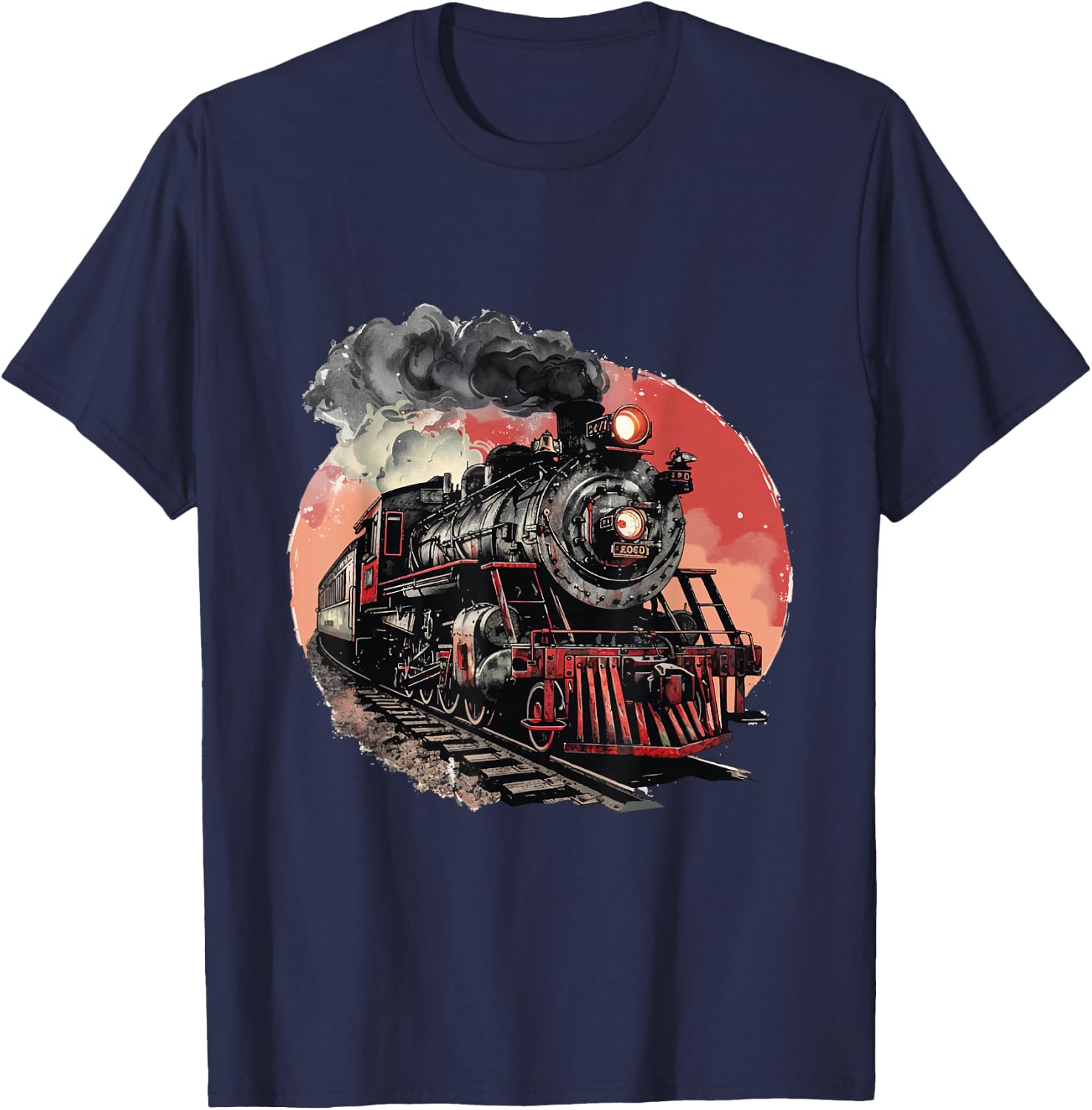 Dampflok Eisenbahn & Lokomotiven Geschenk Herren & Junge T-Shirt - T-Shirt | Navy