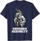Unicorn Warrior Muscular I Funny Unicorn I Unicorn Security T-Shirt - T-Shirt | Navy