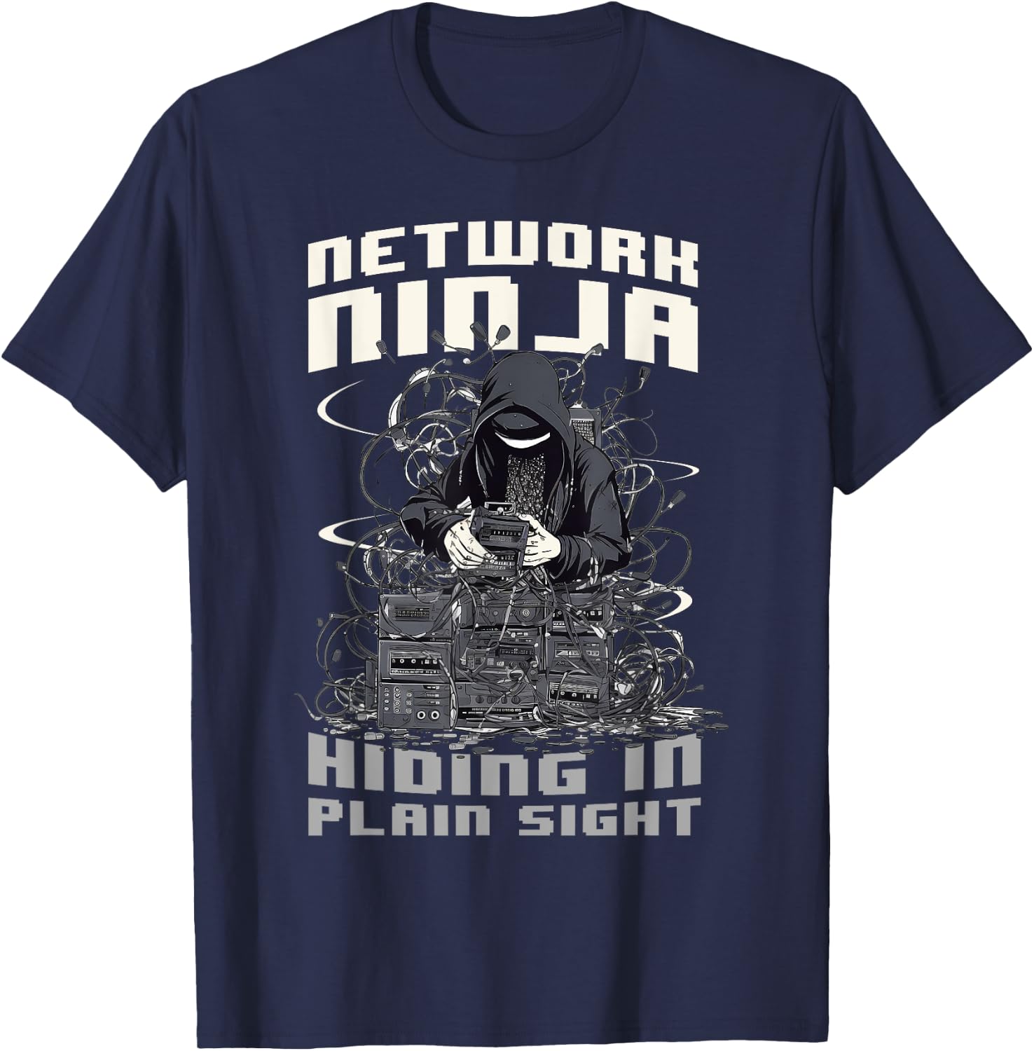 Network Ninja Funny Networking Quote Computer Engineer T-Shirt - T-Shirt | Navy