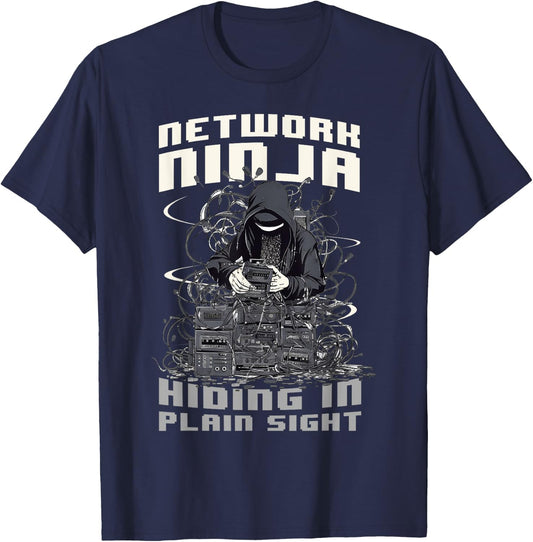 Network Ninja Funny Networking Quote Computer Engineer T-Shirt - T-Shirt | Navy