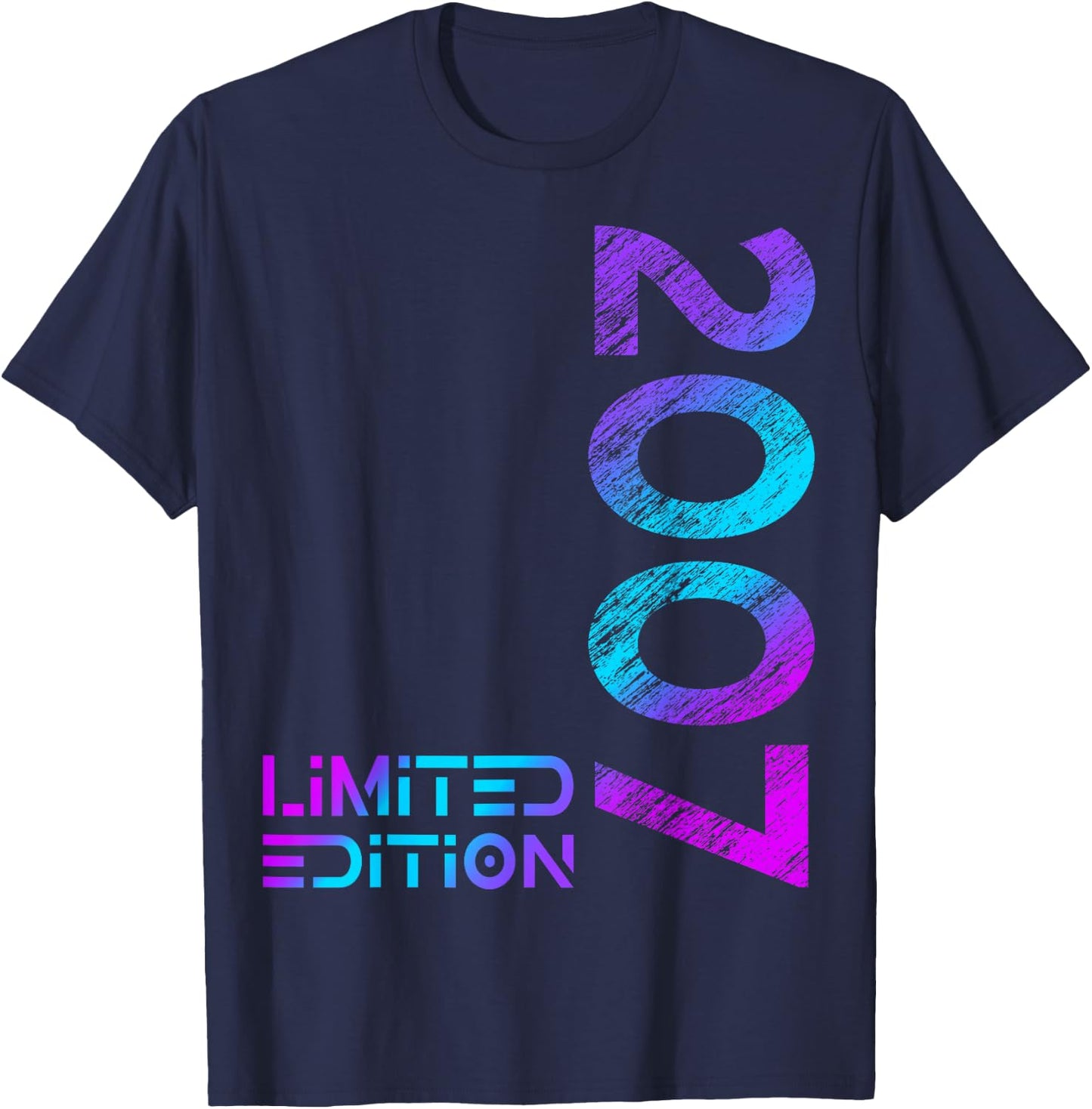 19th Birthday Limited Edition Vintage 2007 Boy Girl T-Shirt - T-Shirt | Navy