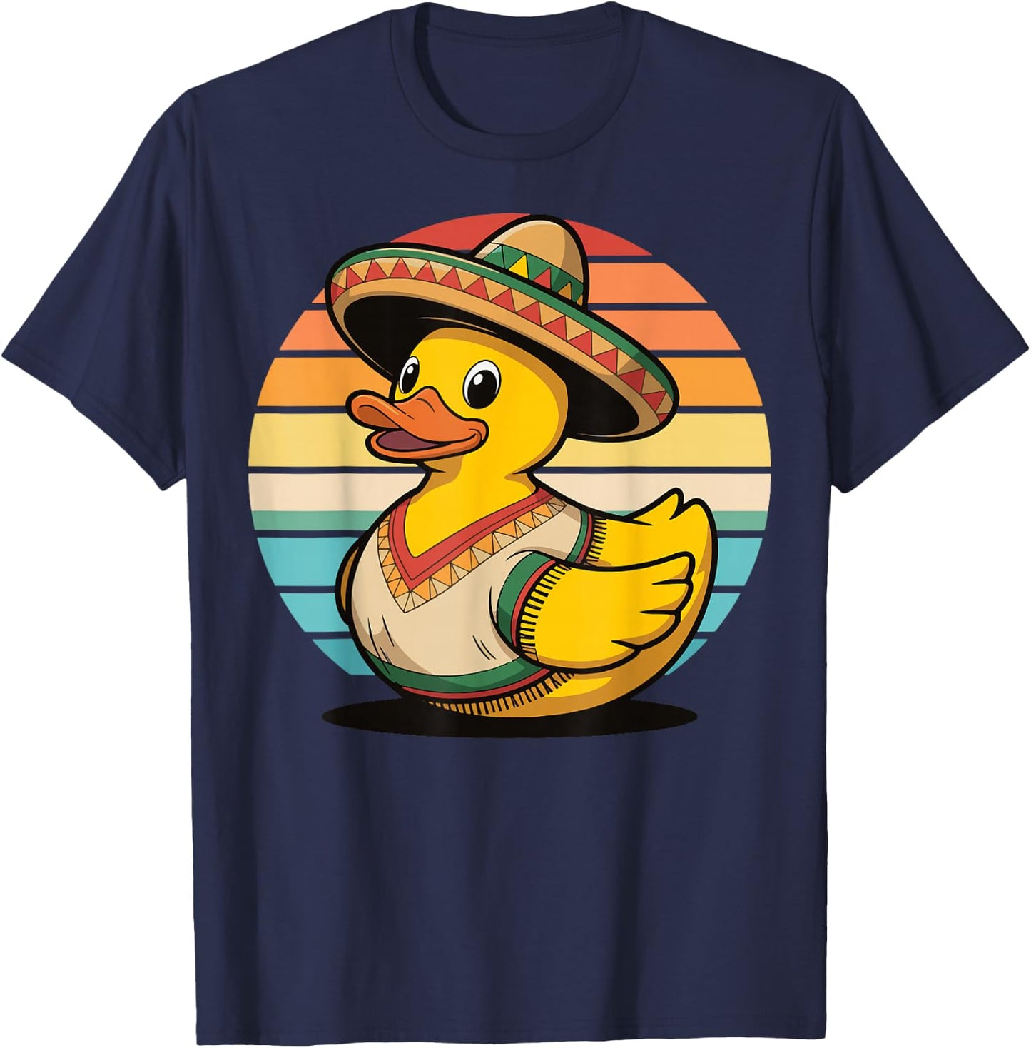Rubber Duck Cinco De Mayo T-Shirt - T-Shirt | Navy