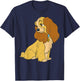 Disney Lady and The Tramp Lady Simple Portrait T-Shirt - T-Shirt | Navy