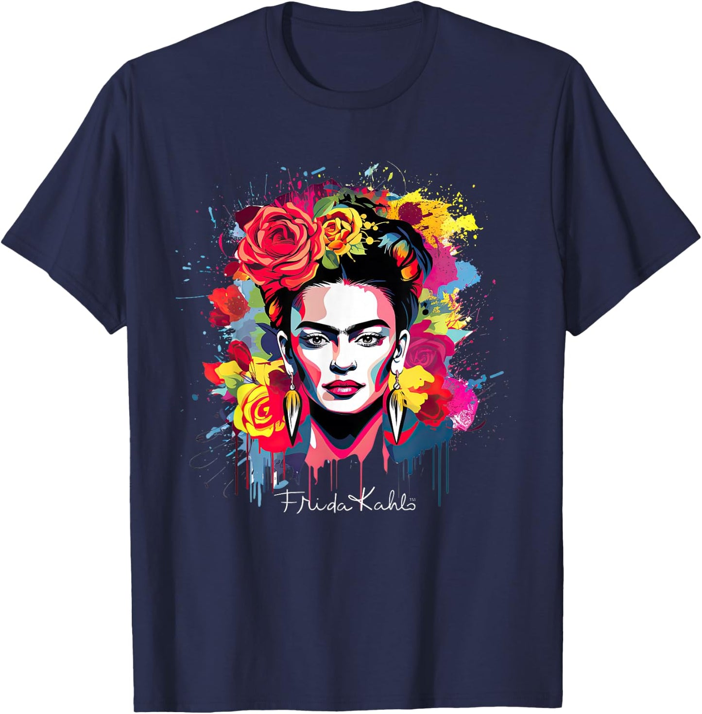 Frida Kahlo - Vielzahl von Artikeln T-Shirt - T-Shirt | Navy