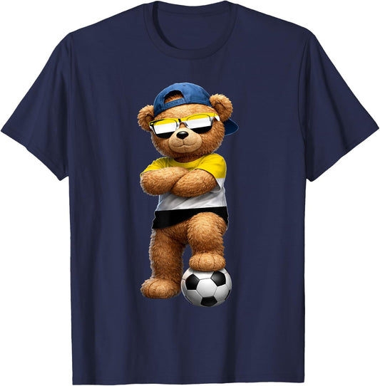 Garifuna Flag Teddy Player Sports Outfit for Garifuna T-Shirt - T-Shirt | Navy