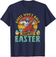 Guess Who's Back Happy Easter Egg Bunny T-Shirt - T-Shirt | Navy