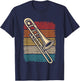 Trombone Player Marching Band Retro Jazz Trombone T-Shirt - T-Shirt | Navy