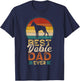 Best Dobie Dad Ever, Father's Day Doberman Pinscher Daddy T-Shirt - T-Shirt | Navy