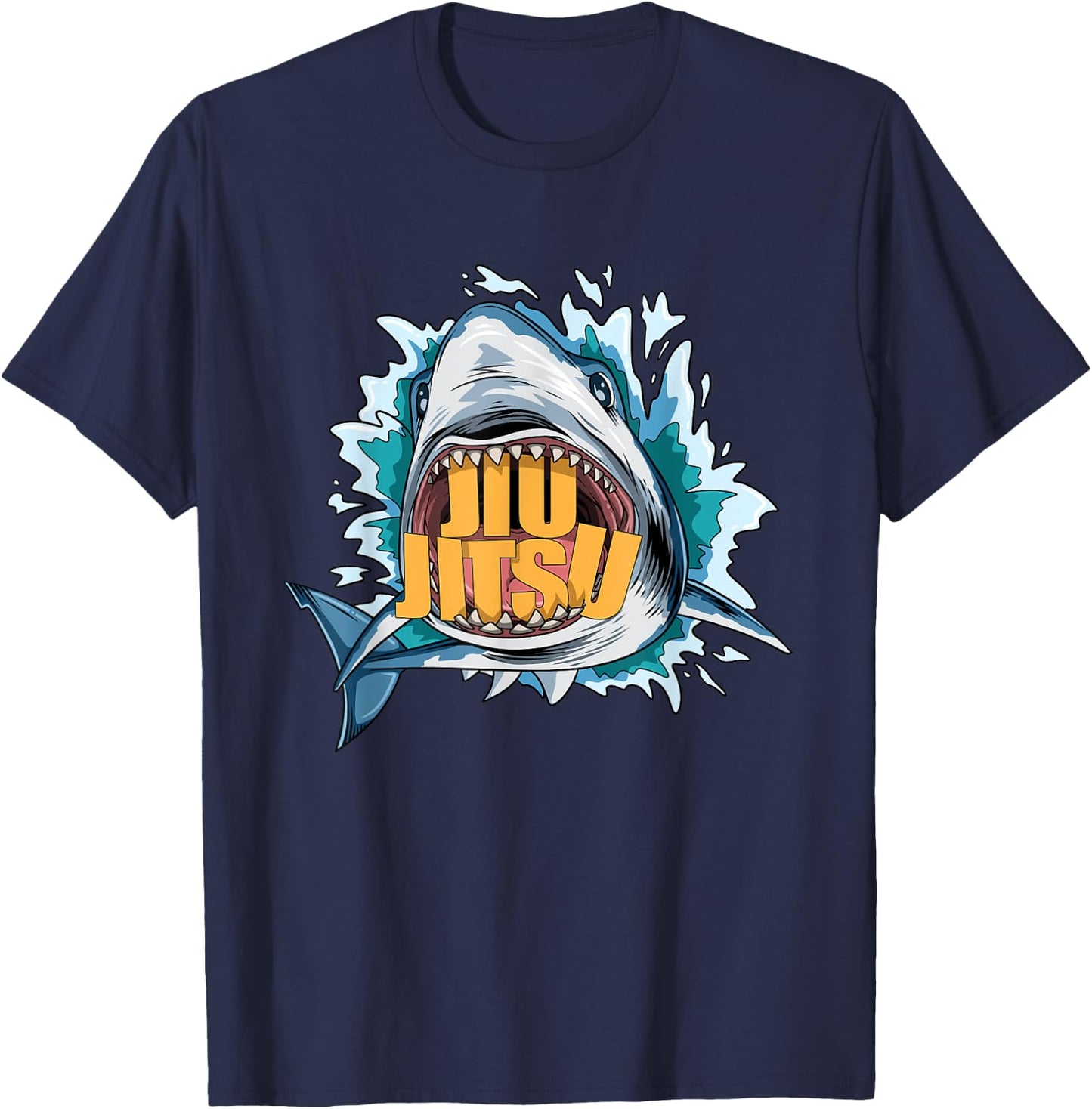 Jiu Jitsu Shark T-Shirt - T-Shirt | Navy