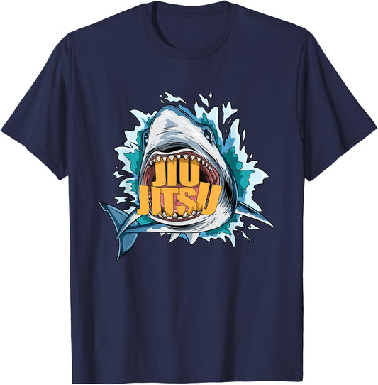 Jiu Jitsu Shark T-Shirt - T-Shirt | Navy