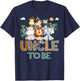 Soon To Be Uncle Jungle Animal Safari Gender Reveal T-Shirt - T-Shirt | Navy