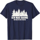 with German Text "Ich Mag Bäume Die Halten Die Fresse [, black T-Shirt - T-Shirt | Navy