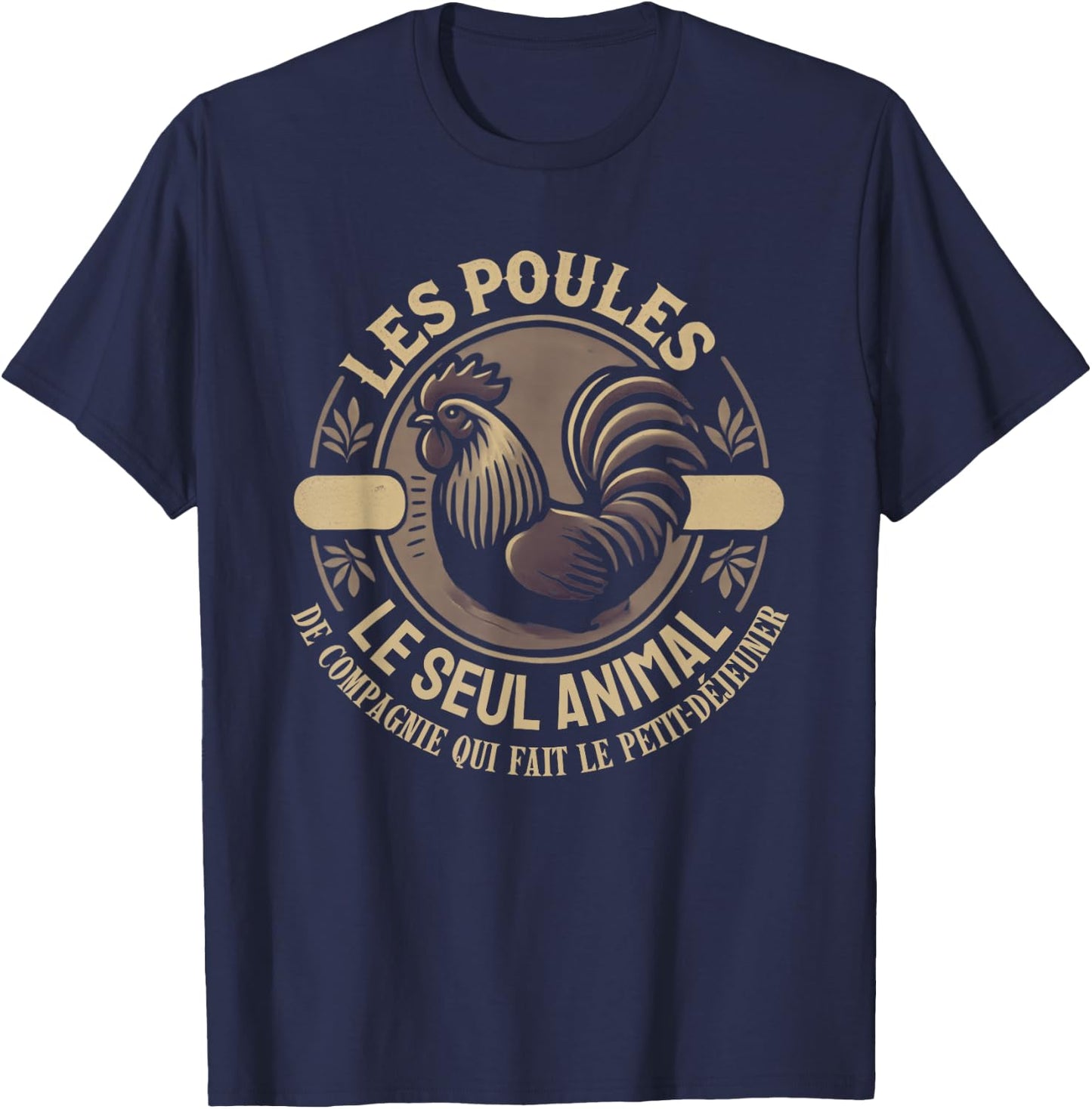 Funny Hen Garden Hens T-Shirt - T-Shirt | Navy